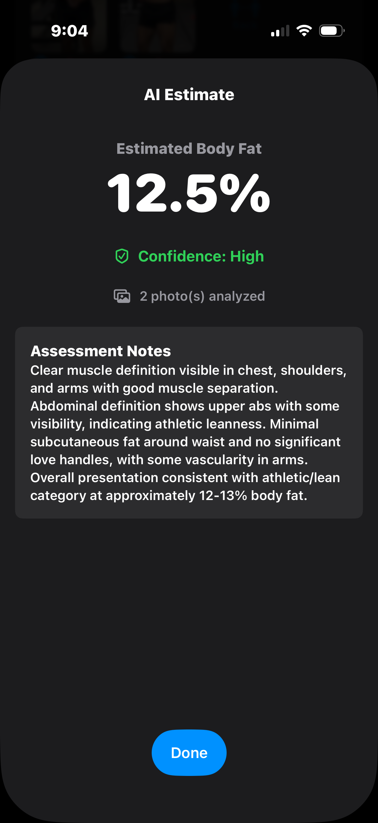 CutJournal AI results screen showing progress and insights
